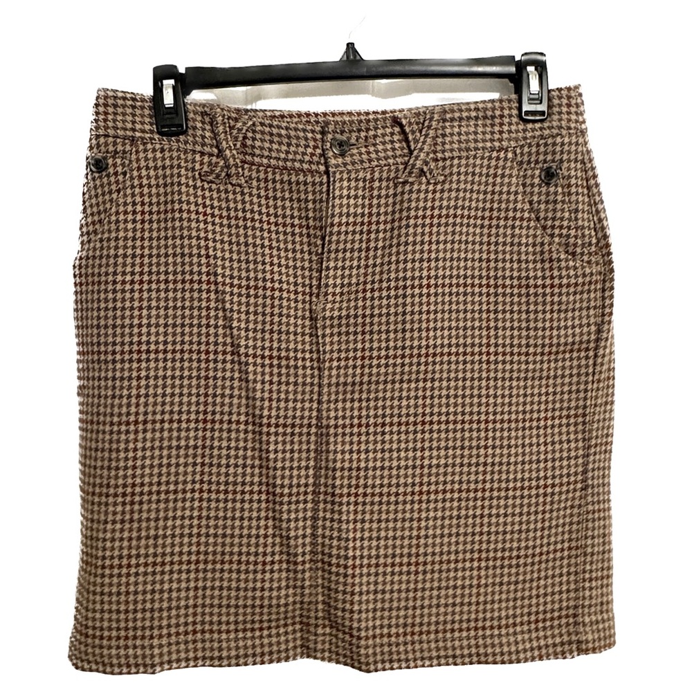 Plaid Mini Skirt with Pockets